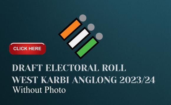 Draft Electoral Roll 2023/24 without Photo